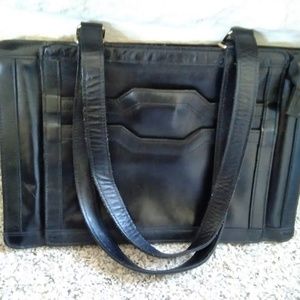 Vintage Black Leather Purse